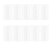 MAJORMENCH 10pcs Emergency Fire Alarm Break Glass Panel with Universal Compatibility and Visibility, 3x1.5 Inch Rectangle Glass Cover for Manual Alarm Devices in Home and Public Spaces Safety