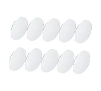 MAJORMENCH 10pcs Oval Glass Mirror for Crafts Mirrors DIY Accessories for Makeup Wall Decor Wedding Decorations