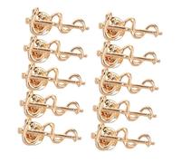 MAJORMENCH 10pcs Snake-patterned Scepter Brooch Snake Brooch Pin for Doctor Nurse Reptile Pin As Medicine Badge Spirit Snake for Cloak Collar Funny As Backpack Bag