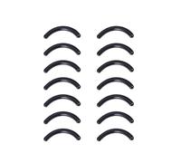 MAJORMENCH 120pcs Black Silicone Eyelash Curler Refills Replacement Strips with Fit and Extended Curler Life, Makeup Tool for Women