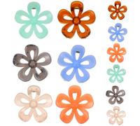 MAJORMENCH 12pcs Jaw Clips Flower Claw Clips Nonslip Not Easy to Rust Abs PC Material Elegant Simple Flower Appearance Beautifully Made Hair Accessories for Wife Daughter Random Color