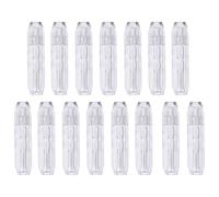 MAJORMENCH 15pcs Ml Refillable Empty Lip Gloss Tube with Diamond Shaped Plastic Body Leak-Proof Lip Balm Container for Travel and DIY Oil or Dye Liquid Packing