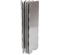 MAJORMENCH 16pcs Foldable Windproof Camping Windscreen with Drawstring Bag, Lightweight Portable Stove Burner Shield for Outdoor Bbq and Cooking