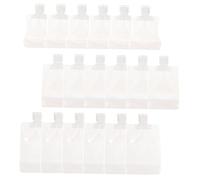 MAJORMENCH 18pcs Refillable Travel Lotion Bags Portable Squeeze Pouches with Flip Spout 30ml, 50ml, 100ml Multi-size Leakproof Cosmetic Containers for Outdoor and Daily Use