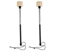 MAJORMENCH 1pair Drum Mallet Drumstick Percussion Instrument Accessory Stainless Steel Felt Abs Safe Gentle Comfortable Design for School Marching Band Practice