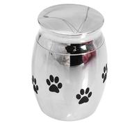 MAJORMENCH 1pc Creative Small Pet Cinerary Urn Container with Sealed Lid for Ashes Keepsake Smooth Polished Memorial Cremation Tank for Dogs Cats Portable and Skin-friendly Remains Holder