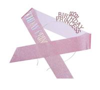 MAJORMENCH 1set Crown Headband Sash Elegant Rhinestone Girl Accessories for Celebrating Special Moments for Birthday Decorations and Parties