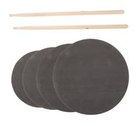 MAJORMENCH 1Set Drum Practice Pad Set with Ergonomic Mallet Sticks Snare Practice Pad for Quiet Practice for Students Teachers and Professionals Portable and Lightweight
