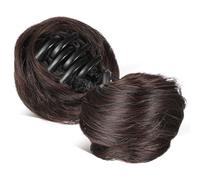 MAJORMENCH 2 Pcs Bun Extensions Fake Space Buns Hair Pieces Medium Size Not Easy to Fade Not Easy to Loose Fashionable Design Chic Hair Accessories for Women Casual and Party Hairstyles