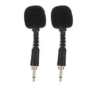 MAJORMENCH 2 Pcs In-line Noise Cancelling Microphone for Recording and Laptop Use with Plastic and Copper Construction, Long Working Life, Convenient to Use, for Singing with Dancing