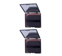 MAJORMENCH 2 Sets Oil Absorbing Sheets with Mirror and Puff Compact and Portable Oil Control Blotting Paper for Facial Shine Makeup Touch-up
