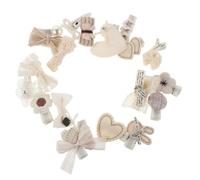 MAJORMENCH 20pcs Cute Hair Accessories for Girl Hair Clips with Chic Cloth Bow Design Gentle Fabric Material without Pulling for Photography Sessions and Busy Mornings