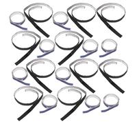 MAJORMENCH 20pcs Table Tennis Racket Edge Guard Tape Self-adhesive Pu Fiber Paddle Protector Strips 17.7x0.4inch Universal Fit for DIY Training and Frame Protection