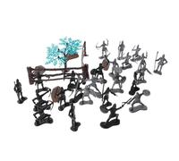 MAJORMENCH 24pcs Ancient Roman Soldier Set with Accessories, Plastic Military Mini Models for Pretend Play, Small Medieval Knight Figures for Historical Role Play and Sand Table Decor