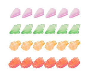 MAJORMENCH 24pcs Glow the Dark Resin Conch Shells, Miniature Spiral Seashells for Coastal Party and Crafting Decoration