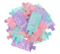 MAJORMENCH 24pcs Refillable Squeeze Bottle Containers Compact Travel Toiletry Bags 90ml Plastic Lightweight with Precise Filling and Easy Dispensing Fashionable Appearance for Travel