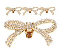 MAJORMENCH 2pairs Rhinestone Shoe Embellishments Floral Butterfly Shoe Clips Bling Charms Detachable Jewelry for Brides Women Wedding Party
