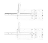 MAJORMENCH 2pcs Acrylic Door Latch Slide Bolt Lock for Wooden Fence and Shed, Enhances Security and Prevents Door Rattling, for Bedrooms and Home Use
