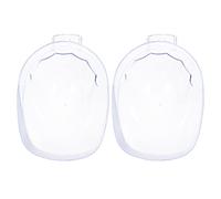 MAJORMENCH 2pcs Acrylic Nail Soaking Bowls for Manicure Use Sturdy and Not Easy to Break Nail Soaking Tool for Home Use and Beauty Salon Art Removal