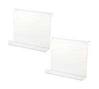 MAJORMENCH 2pcs Acrylic Treadmill Book Holder and Tablet Stand, Multi-device Reading Rest for Phone and Magazine, Enhances Treadmill Experience during Fitness Workouts