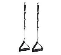 MAJORMENCH 2pcs Black Exercise Pull Rope Strength Training Equipment for Home Gym Multi Functional Use Diverse Training Methods for Strength Building and Pull Ups