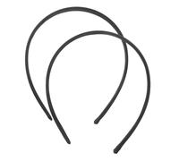 MAJORMENCH 2pcs Black Velvet Covered Headbands Thick Hair Accessories Elegant Vintage Style Classic Fabric Hair Hoops Comfortable Design Versatile Style for Birthday Parties and Work