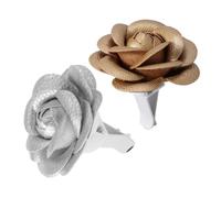 MAJORMENCH 2pcs Car Air Freshener Vent Clip with Cute Flower Design Easy to Install Pu Material Car Accessory Delightful for Weeks for Vehicle Interior Decoration
