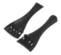 MAJORMENCH 2pcs Carbon Fiber Cello Pull String Board 4/4 with 4 Fine Tuners Professional Replacement Cello Tailpiece Accessory for Orchestral and Concert Use