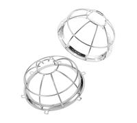 MAJORMENCH 2pcs Fire Sprinkler Protector Covers Iron Cage Fire Alarm Detector for Shops Hotels Offices See Through Design Easy Installation Safety