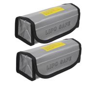 MAJORMENCH 2pcs Fireproof Battery Bag High Temperature Insulation Safe Battery Storage for Model Aircraft