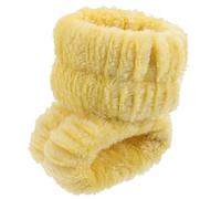 MAJORMENCH 2pcs Flannel Face Wash Hair Band Wristbands for Spa Bath Makeup Workout Soft Towel Hair Tie for Women