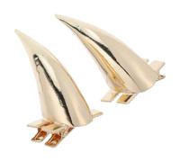 MAJORMENCH 2pcs Golden Devil Horn Barrettes Hairpins for Halloween, Alloy Metal Horn Shape Clips with Strong Hold and Secure Fit, 3d Realistic Cosplay Hair Accessories for Women