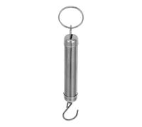 MAJORMENCH 2pcs Handheld Spring Hook Scale for Kitchen and Household Weighing, Stainless Steel 5kg Capacity, Classic Mechanical Design, for Fruits, Vegetables and On-the-go Measurements