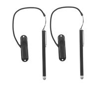 MAJORMENCH 2pcs High Sensitivity Stylus Pen for Touch Screens with Secure Base and Anti-loss String Precise Input for Teaching Navigation Tablets Smartphones Capacitive Touchscreen Pens