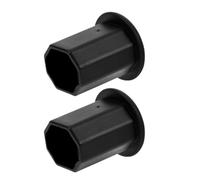 MAJORMENCH 2pcs Hockey Stick Butt End Cap Hockey Stick End Grip Protector Octagonal Tpe Thermoplastic Elastomer Sturdy Easy Installation on The Ice