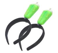 MAJORMENCH 2pcs Ice Cream Headbands, Realistic Design Hair Accessories Set in Pastel Green, Made of Polyethylene, for Tropical Beach Party and Daily Activities, Boosting Fashion Sense