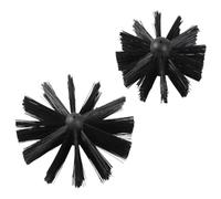 MAJORMENCH 2pcs Plastic Chimney Cleaning Brushes with Threaded Connections, Sturdy Long Handle Air Duct Cleaning Tools for Kitchen and Dryer Vent Maintenance