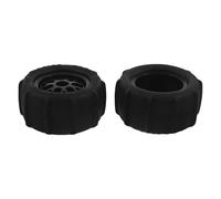 MAJORMENCH 2pcs Rc Off-road Tires Kit for Rc Car and Crawler Truck, Rubber and Plastic Desert Snow Sand Tires Designed to Stand to Harsh Conditions, Suitable for Off-road and Snow Use