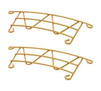 MAJORMENCH 2pcs Resistant Metal Bird Feeder Perch Extension Accessory with Screws and Washers Compatible with Bird Buddy Smart Outdoor Feeders Weatherproof Platform for Safe Landing and Easy