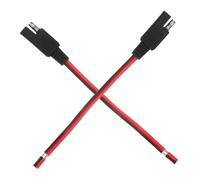 MAJORMENCH 2pcs Sae Extension Cable Weather Resistant Battery Connector for Automotive Solar Panel Charging Outdoor Flexible Wiring with Tinned Copper for Reliable Power Transfer