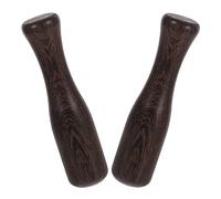 MAJORMENCH 2pcs Wooden Fermentation Pounder for Pickles and Fermented Vegetables with Ergonomic Design, Coffee Colour Kitchen Muddler and Food Grinding Stick for Bartender and Home Use
