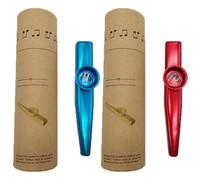 MAJORMENCH 2sets Metal Kazoo Musical Instruments for Lightweight Kazoo Kit Portable Accompaniment for Guitar Ukulele Violin Piano Keyboard Music Lovers