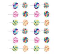 MAJORMENCH 30pcs Portable Polymer Clay Lollipop Charms for Necklaces and Chokers with Stylish Appearance and Creative Design, Not Damaging to Your Hand, for DIY Jewelry Making Random Color