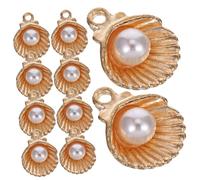 MAJORMENCH 30pcs Vintage Shell Alloy Charms for DIY Jewelry Making Chic Pendant Accessories for Bracelets Anklets Earrings and Crafts Unique Design Abundant Variety