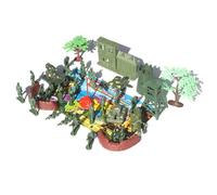 MAJORMENCH 37pcs Military Sand Table DIY Simulation Soldier Figures with Tanks Aircraft Flags for Boys Imaginative Play Educational Military Scene Playset