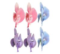 MAJORMENCH 3pair Butterfly Orchid Shoes Buckle Decorative Shoe Clips Charms Unique Orchid Design Plastic Zinc Alloy Breathable Design Lightweight Construction Women Tropical Travels Summer