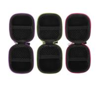 MAJORMENCH 3pcs Essential Oil Bottle Storage Bags Travel Case Lightweight Portable Oxford Cloth Carrying Organizer for Nail Polish and Cosmetics Suitable for Travel Random Color