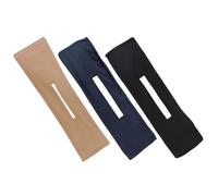 MAJORMENCH 3pcs Hair Bun Maker Set Small Elastic Lazy Curler Bands for Women Easy Twisting Updo Styling Tools in Khaki Black Navy