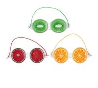 MAJORMENCH 3pcs Ice Compress Eye Mask Cooling Eye Pack for Pvc Gel Material Reduces Dark Circles Relieves Swelling Reusable Pads for Families and Friends Home Use