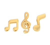 MAJORMENCH 3pcs Musical Note Brooch Pins Unique Instrument Lapel Badge Fashion Suit Shirt Accessories for Men and Women Party Wedding Daily Wear